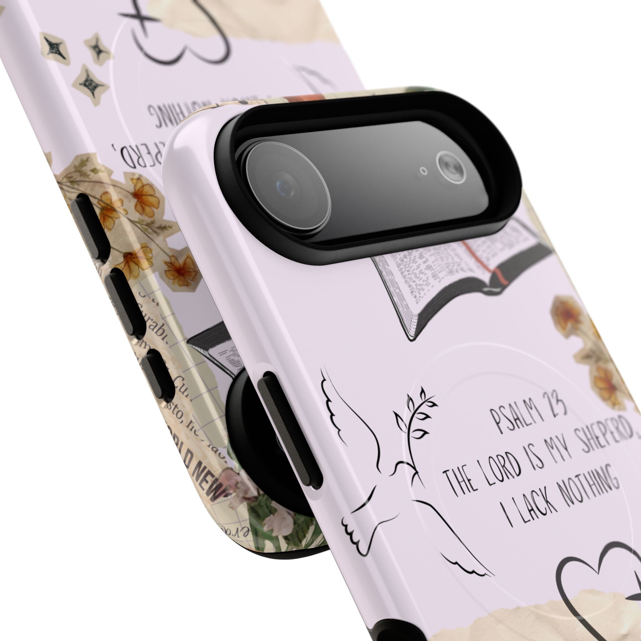 MagSafe Phone Case — "Christ Is King" Psalm 23 Tough Magnetic Case