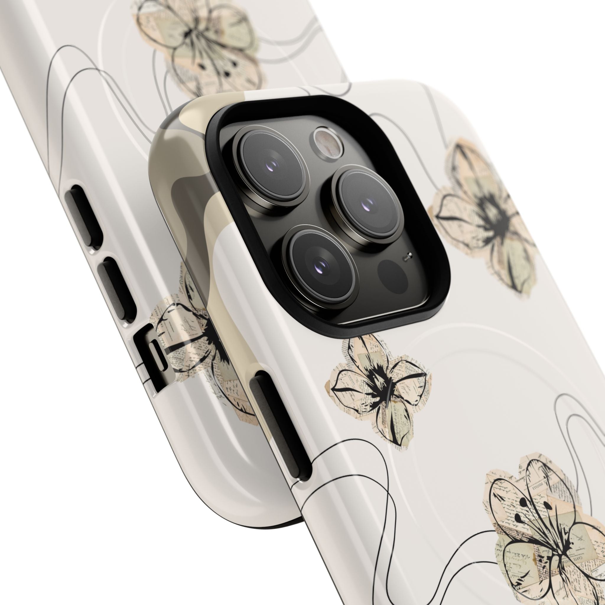 Floral Faith iPhone Case — '2 Timothy 1:7' Protective MagSafe Phone Case