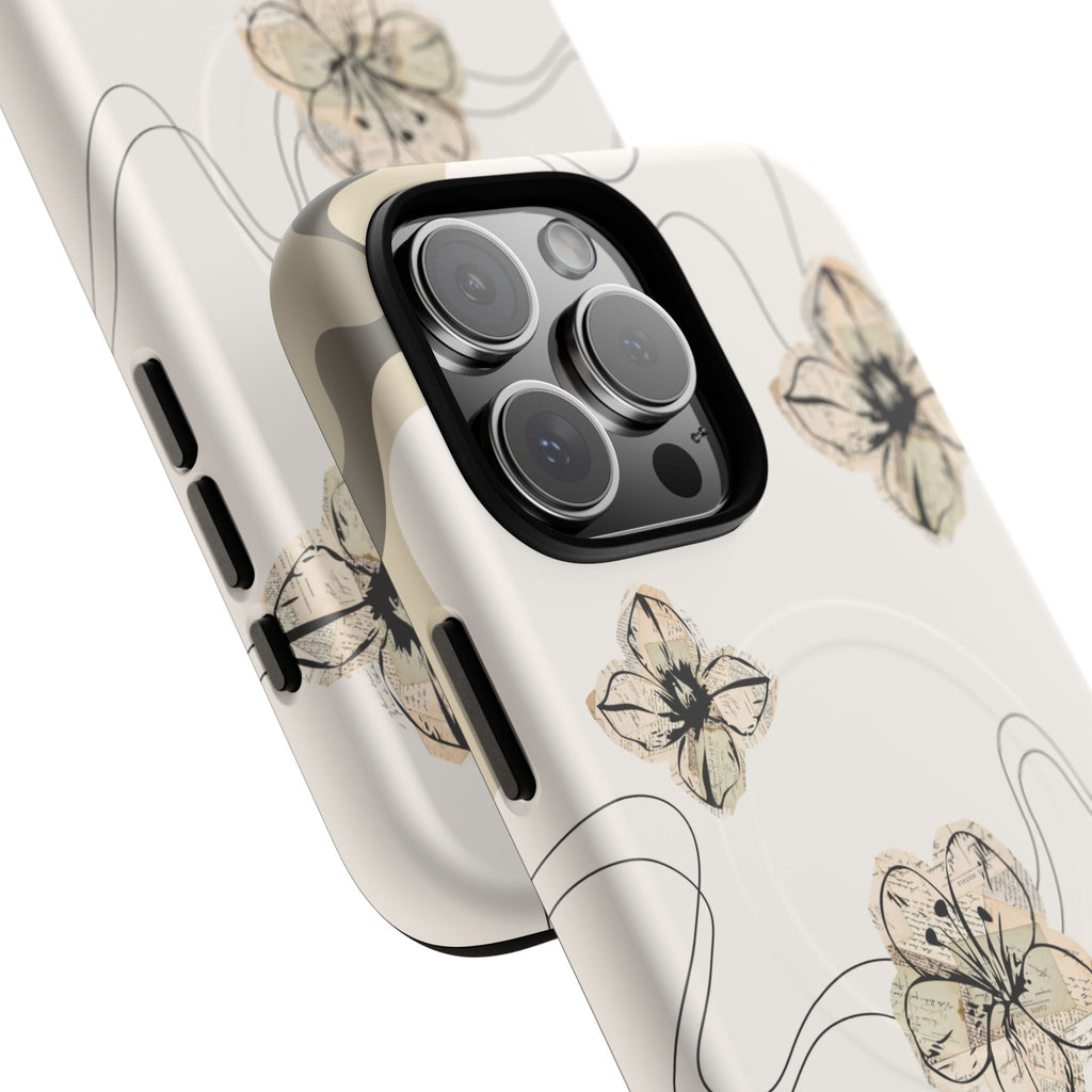 Floral Faith iPhone Case — '2 Timothy 1:7' Protective MagSafe Phone Case