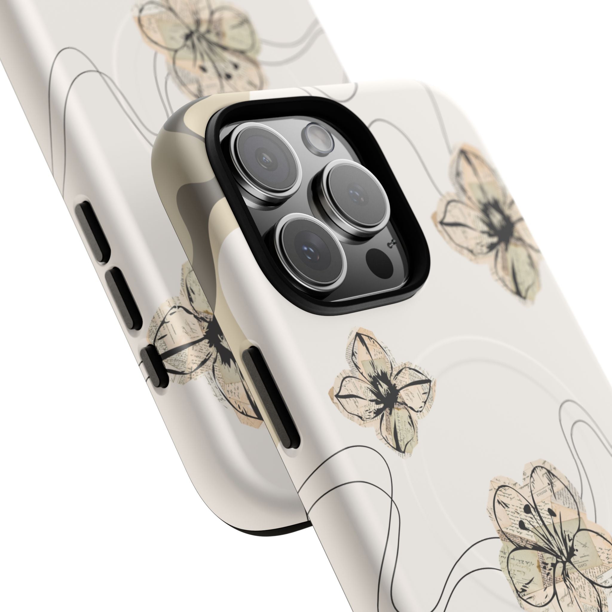 Floral Faith iPhone Case — '2 Timothy 1:7' Protective MagSafe Phone Case