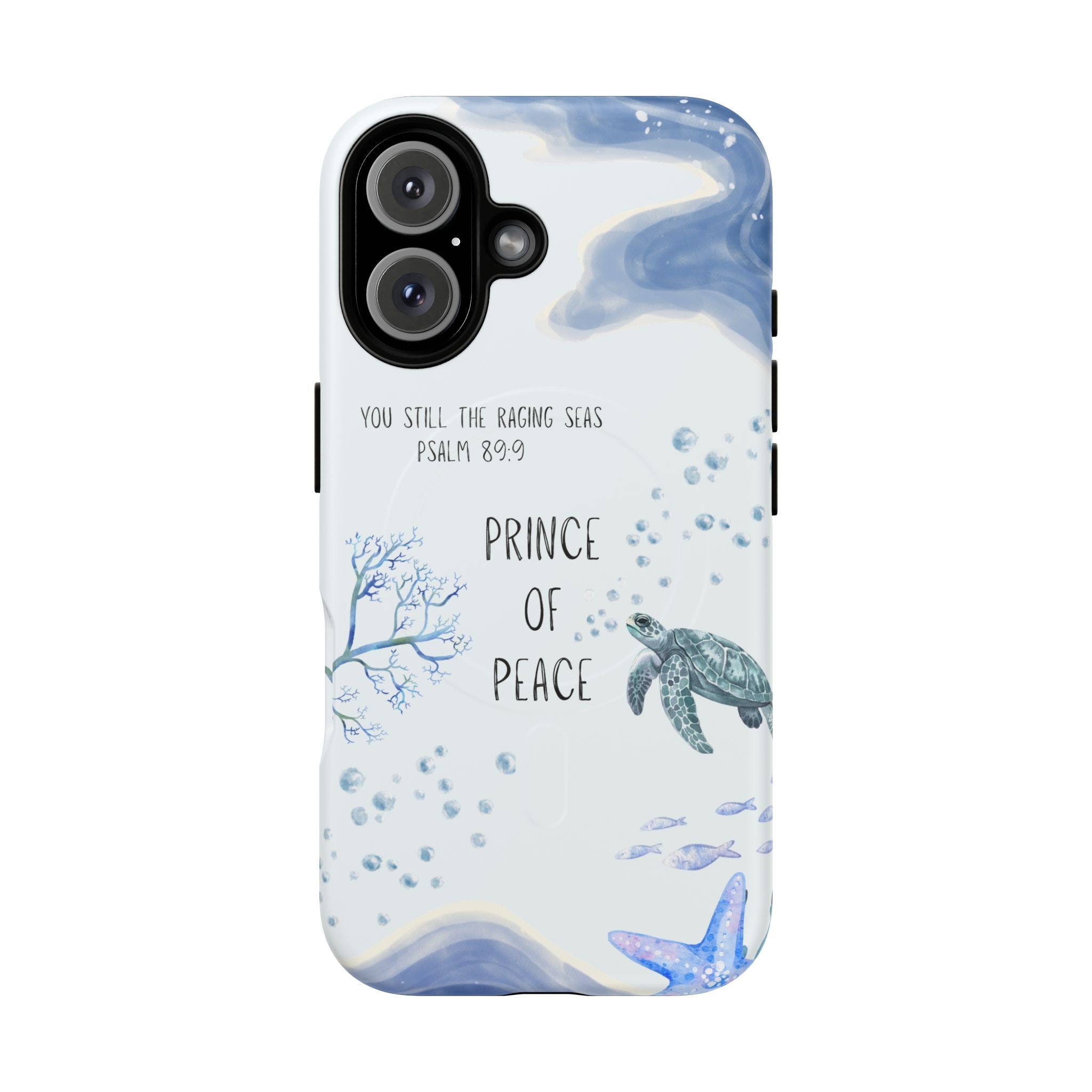 Prince of Peace Phone Case — "You Still the Raging Seas" Christian Magnetic Tough Case