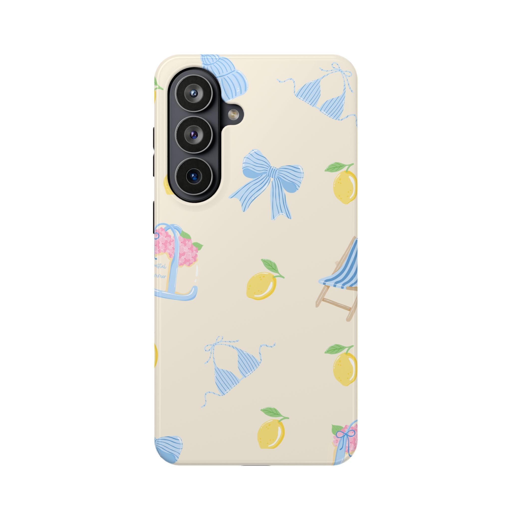 Summer Lemon Pattern Magnetic Impact Phone Case