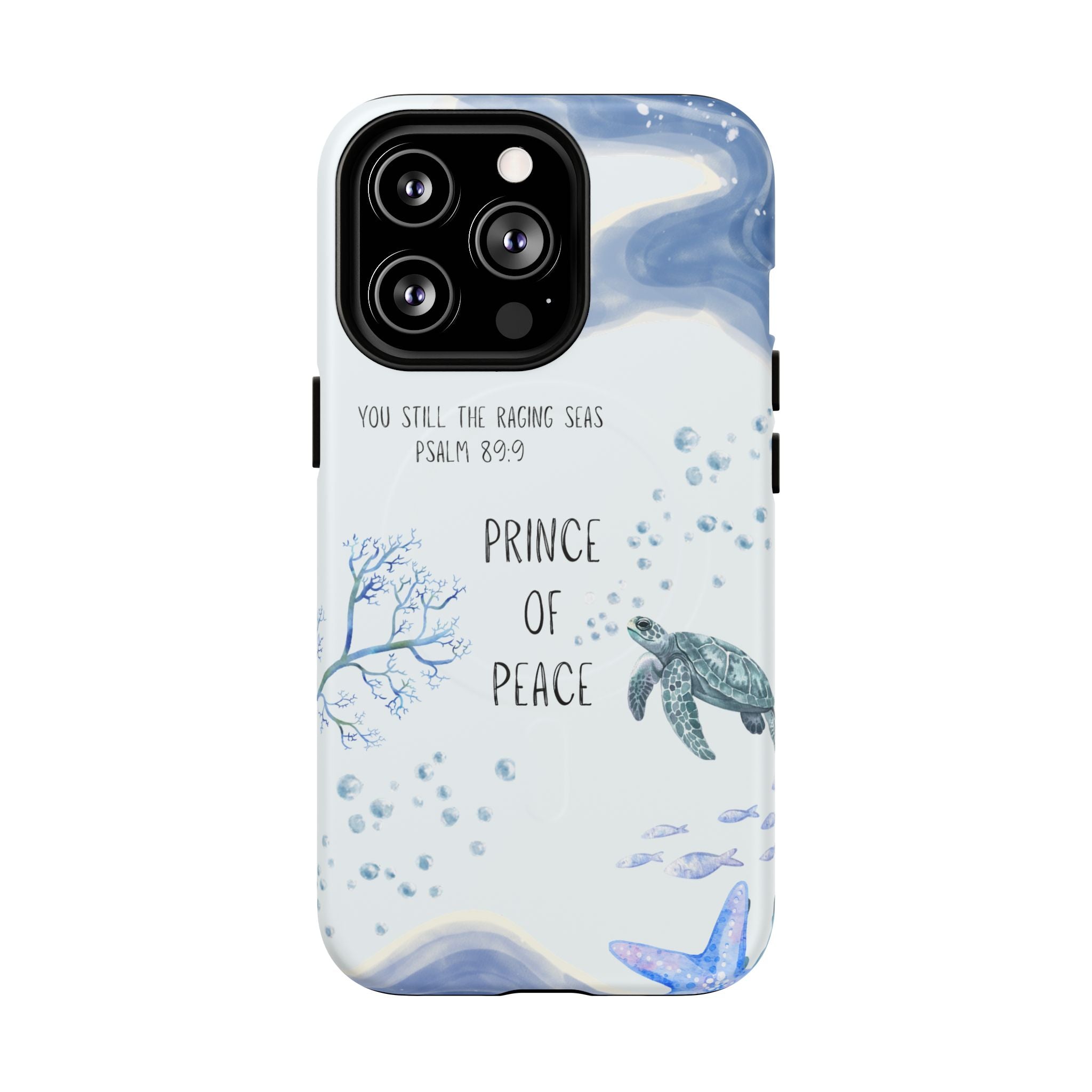 Prince of Peace Phone Case — "You Still the Raging Seas" Christian Magnetic Tough Case