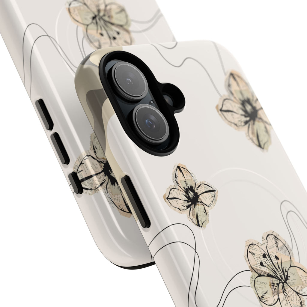 Floral Faith iPhone Case — '2 Timothy 1:7' Protective MagSafe Phone Case