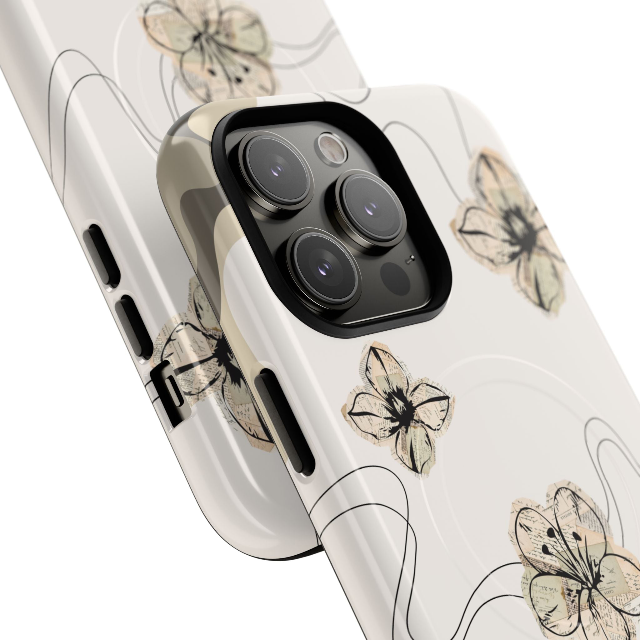 Floral Faith iPhone Case — '2 Timothy 1:7' Protective MagSafe Phone Case