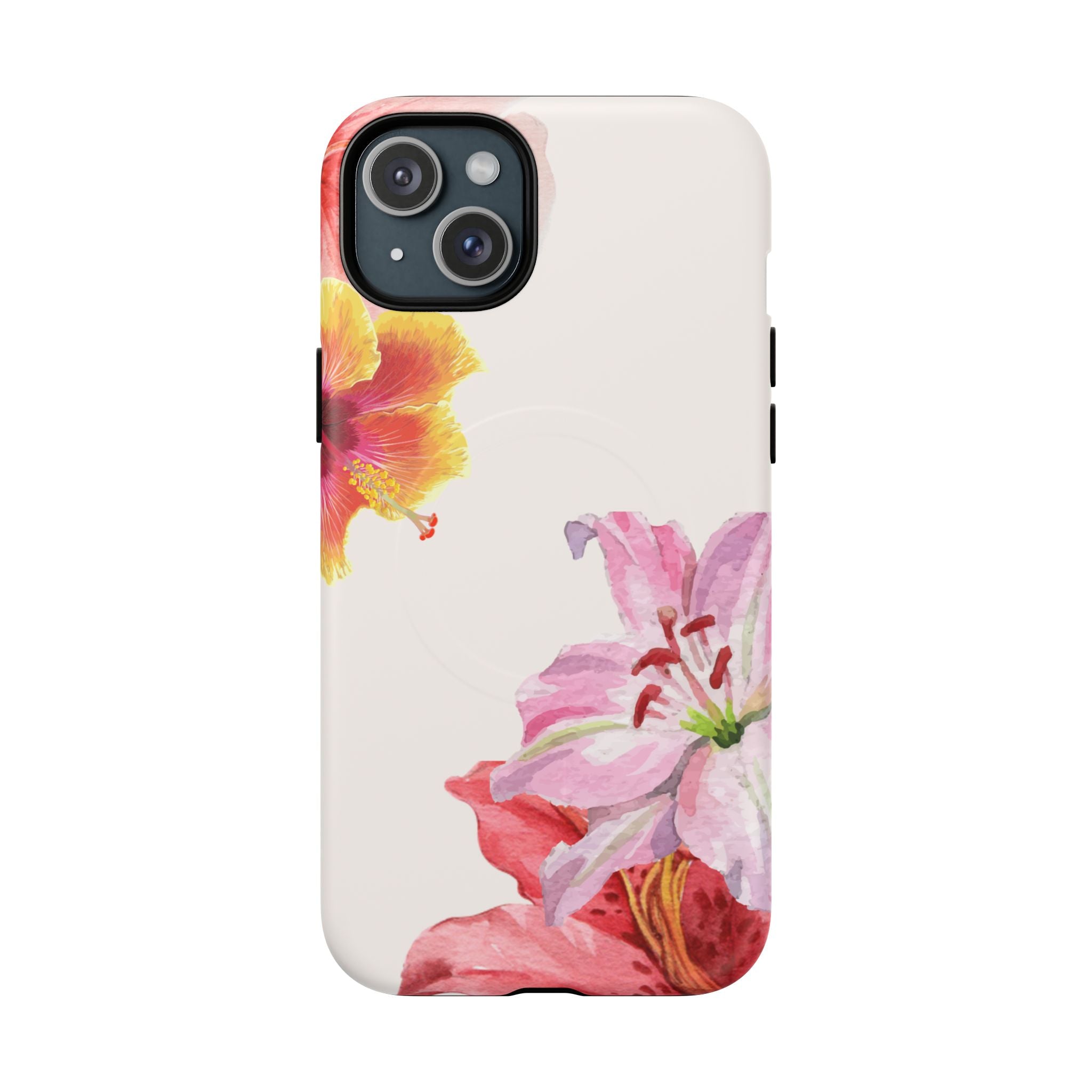 Floral Tough Magnetic Phone Case — Pink Lily Protection