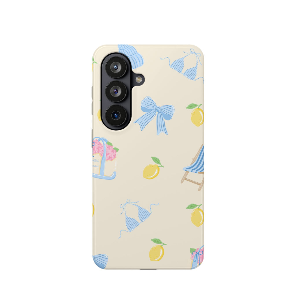 Summer Lemon Pattern Magnetic Impact Phone Case