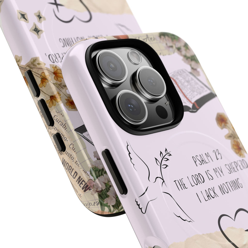 MagSafe Phone Case — "Christ Is King" Psalm 23 Tough Magnetic Case