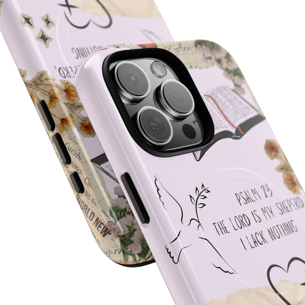 MagSafe Phone Case — "Christ Is King" Psalm 23 Tough Magnetic Case