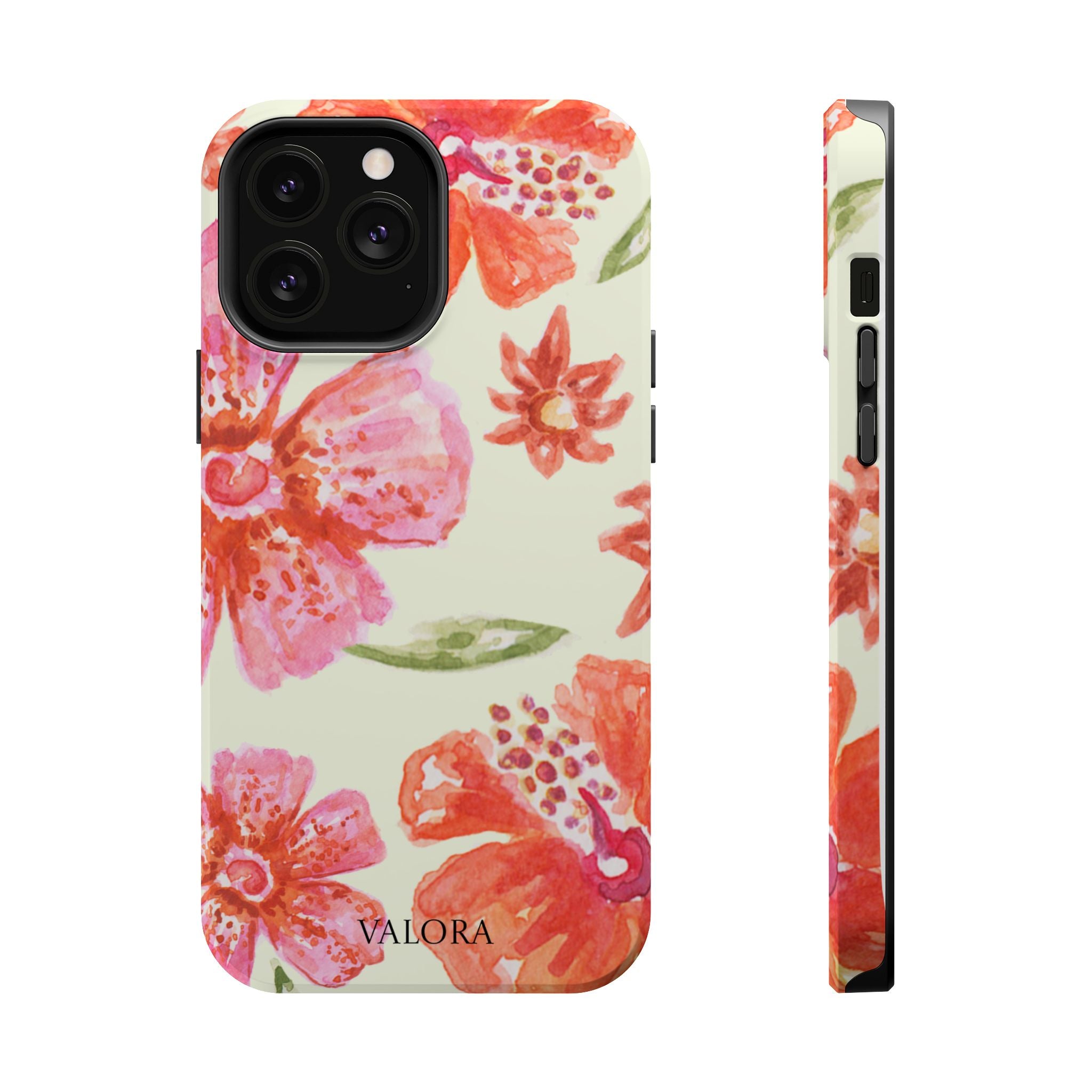 Floral Watercolor Phone Case — Impact‑Resistant Magnetic Protective Cover