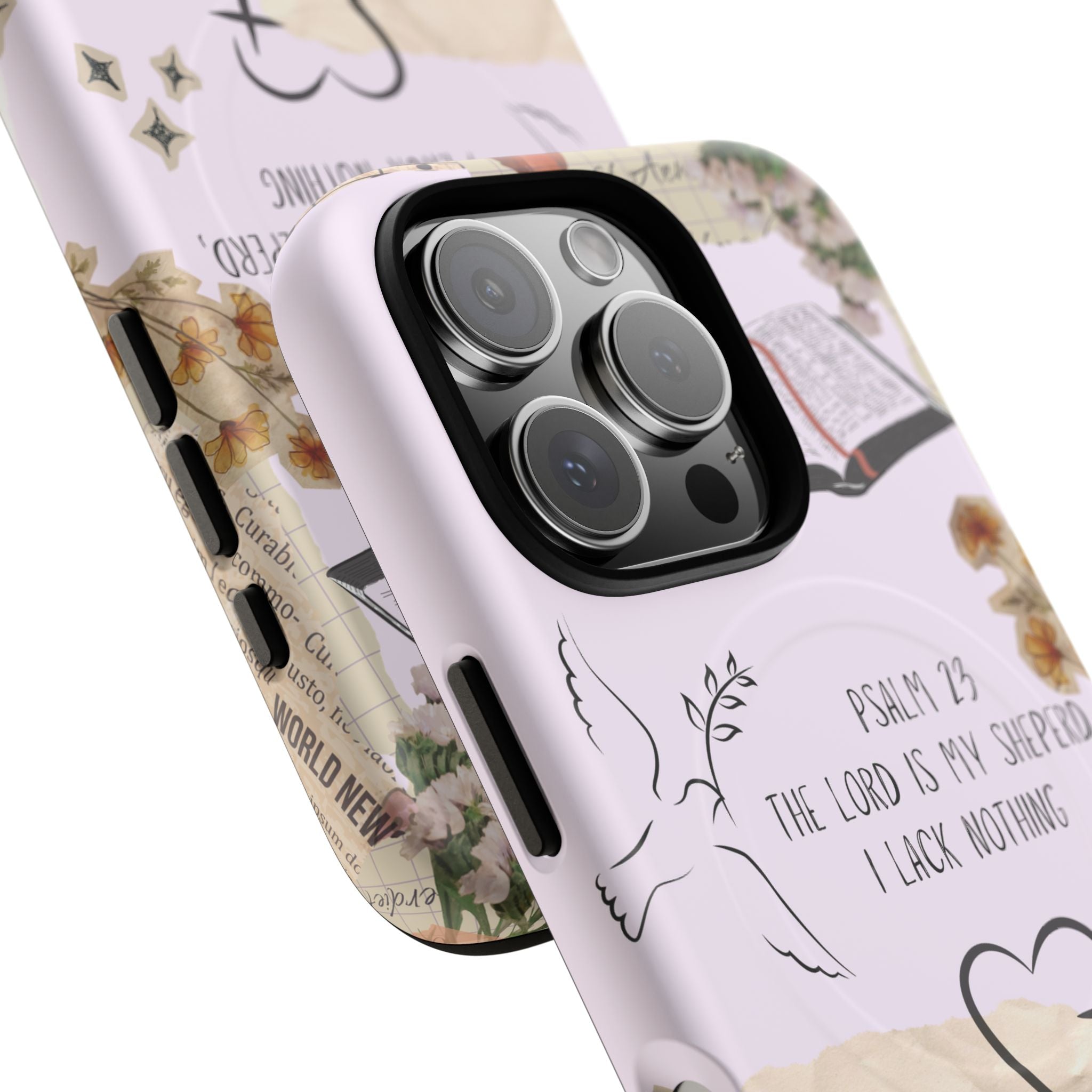 MagSafe Phone Case — "Christ Is King" Psalm 23 Tough Magnetic Case