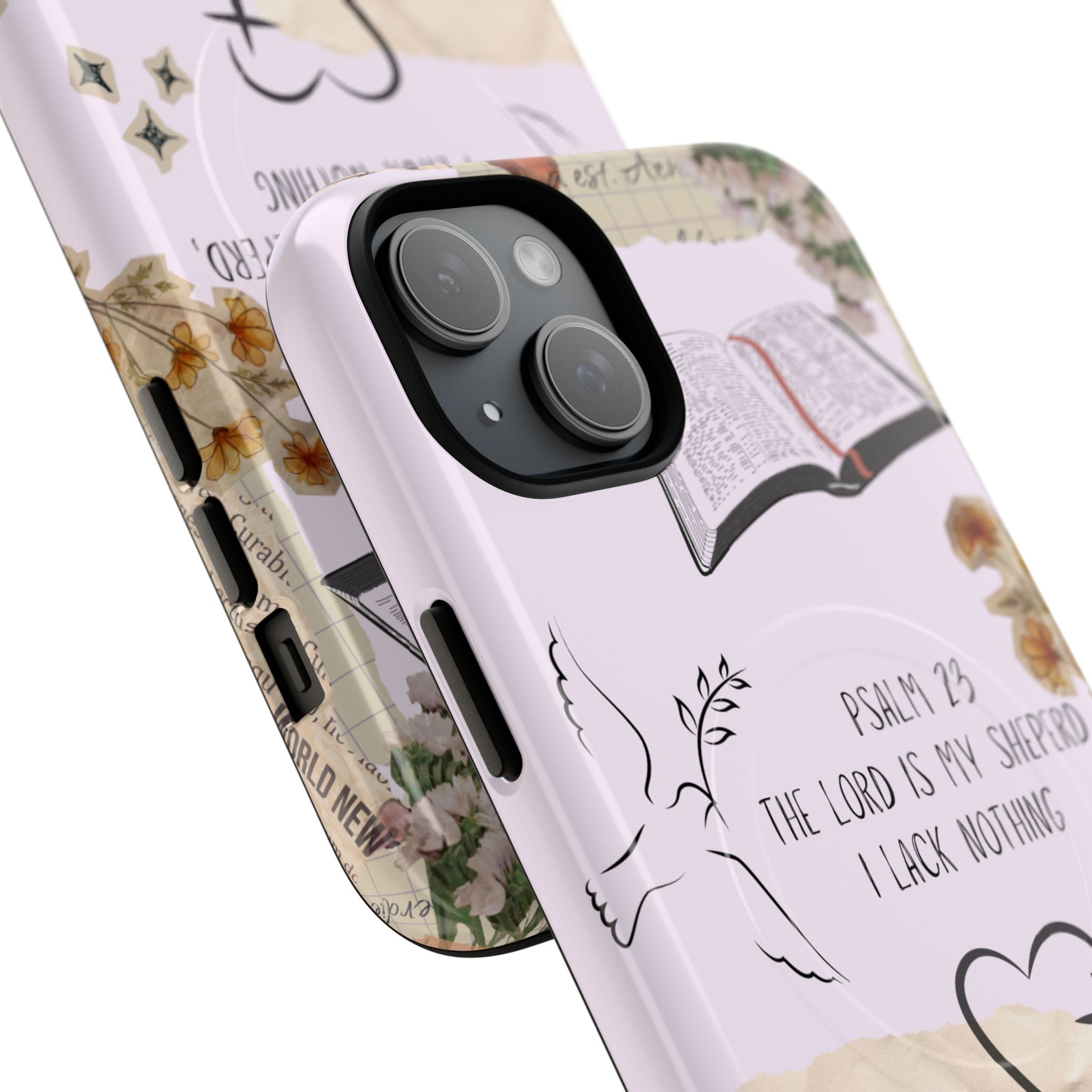 MagSafe Phone Case — "Christ Is King" Psalm 23 Tough Magnetic Case