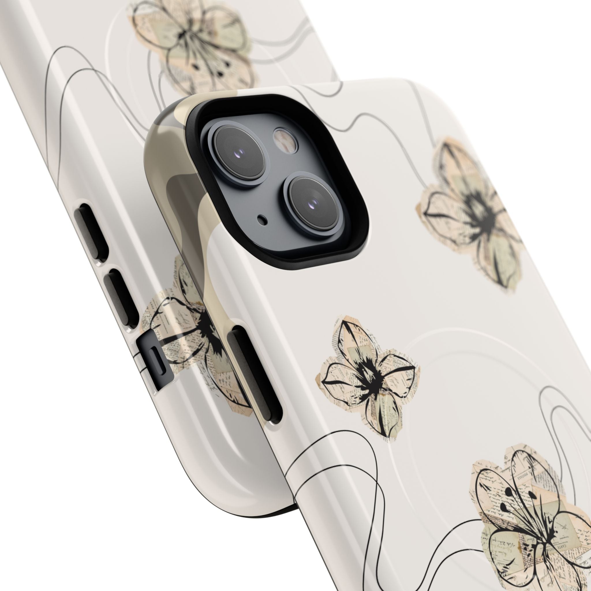 Floral Faith iPhone Case — '2 Timothy 1:7' Protective MagSafe Phone Case