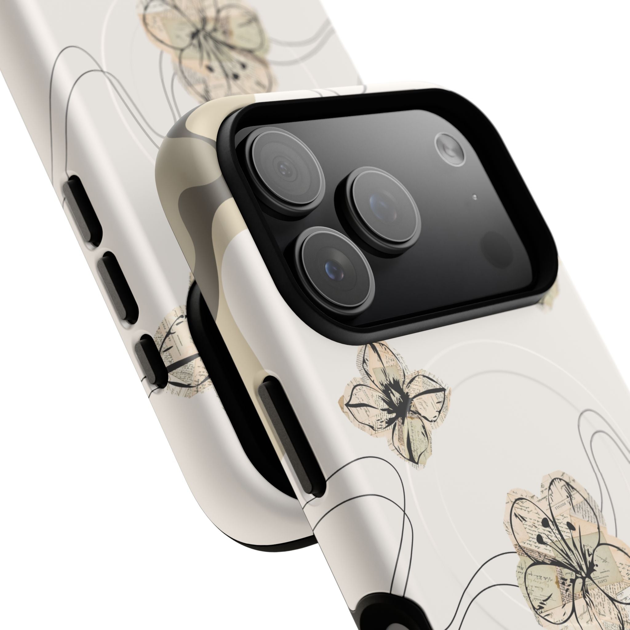 Floral Faith iPhone Case — '2 Timothy 1:7' Protective MagSafe Phone Case