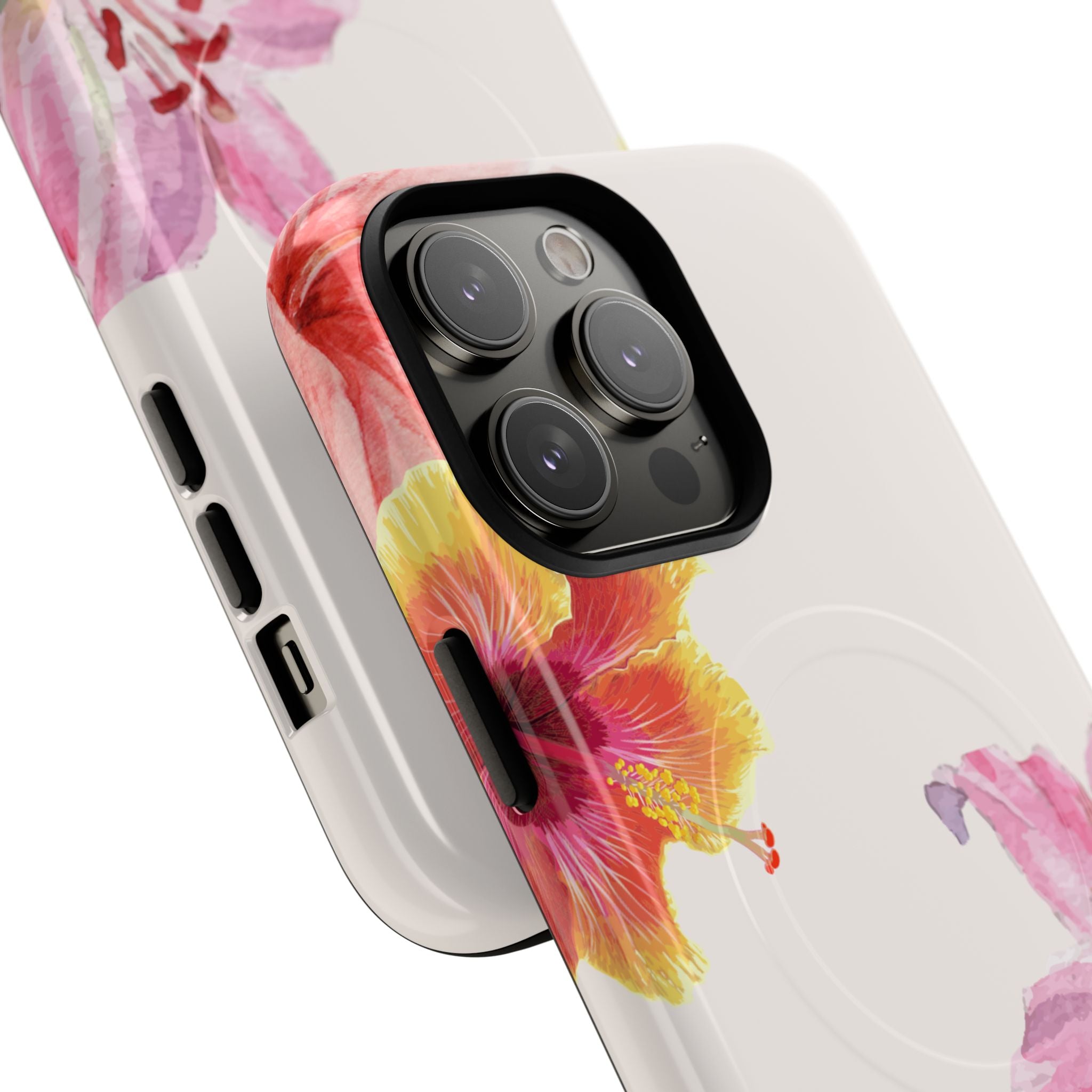 Floral Tough Magnetic Phone Case — Pink Lily Protection