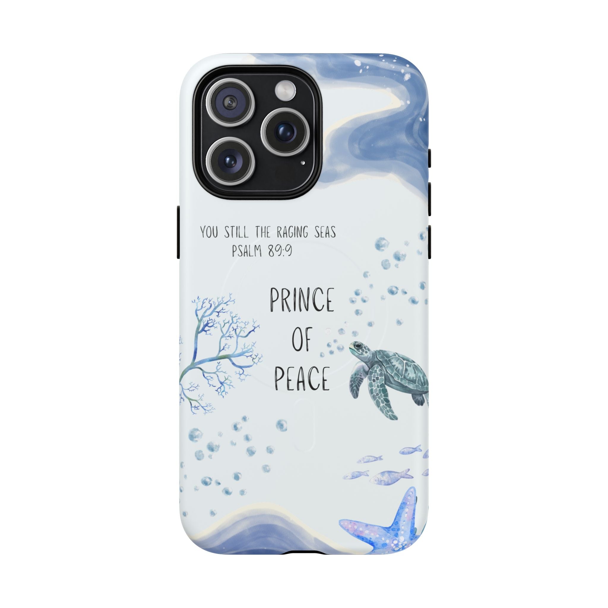 Prince of Peace Phone Case — "You Still the Raging Seas" Christian Magnetic Tough Case