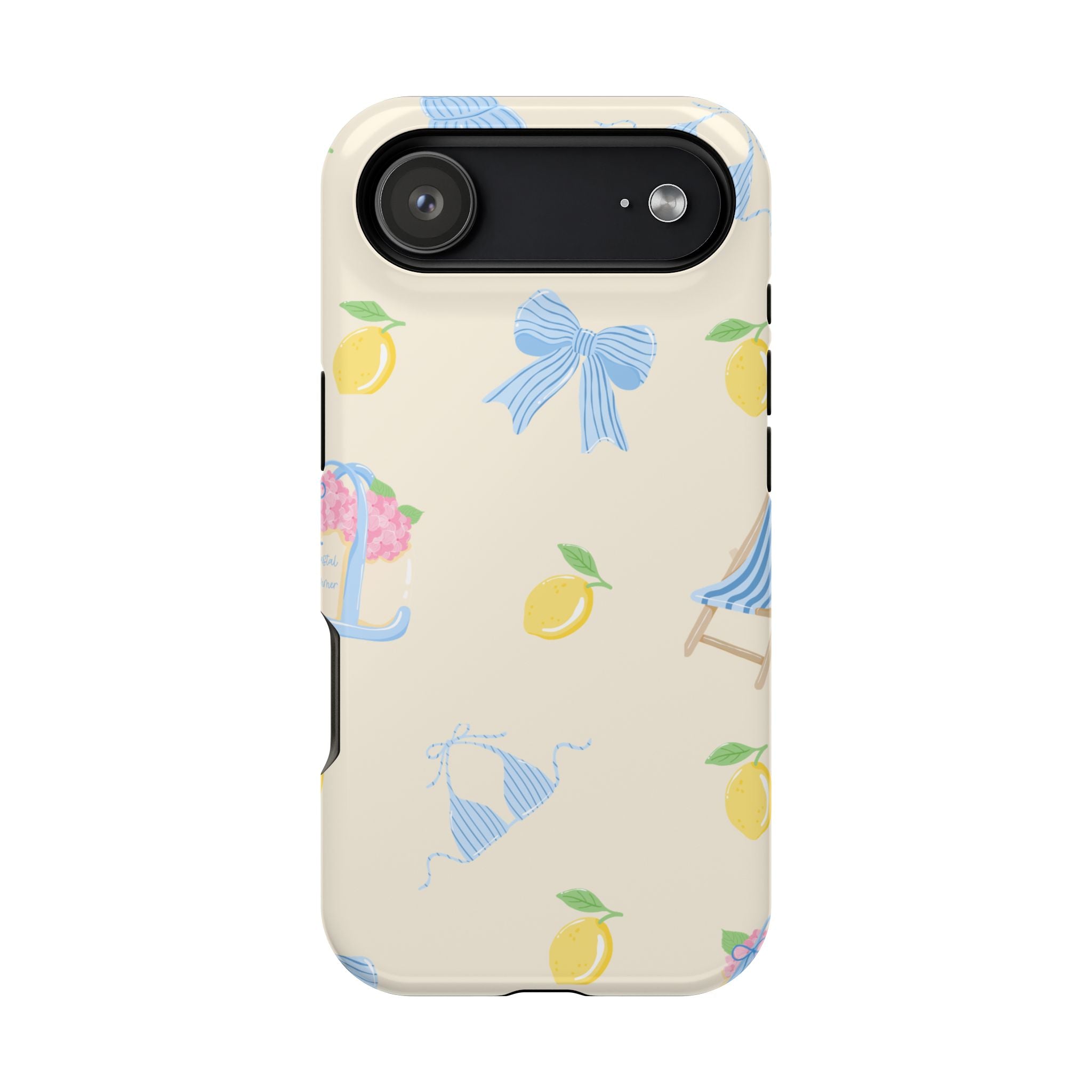 Summer Lemon Pattern Magnetic Impact Phone Case