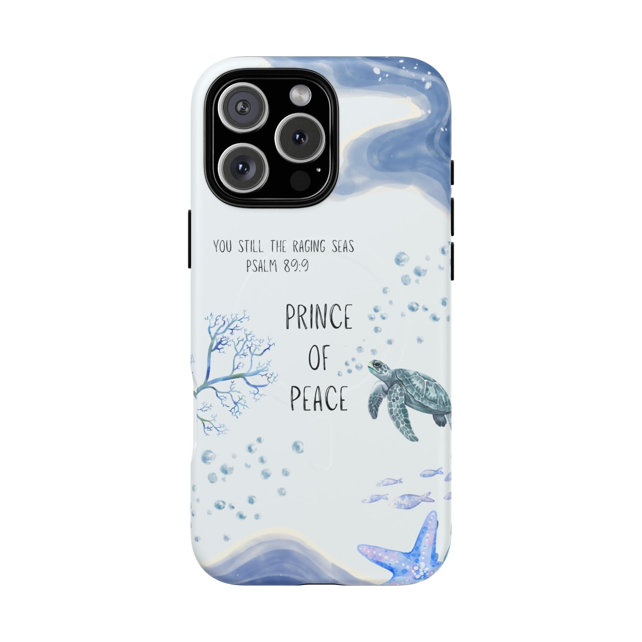 Prince of Peace Phone Case — "You Still the Raging Seas" Christian Magnetic Tough Case
