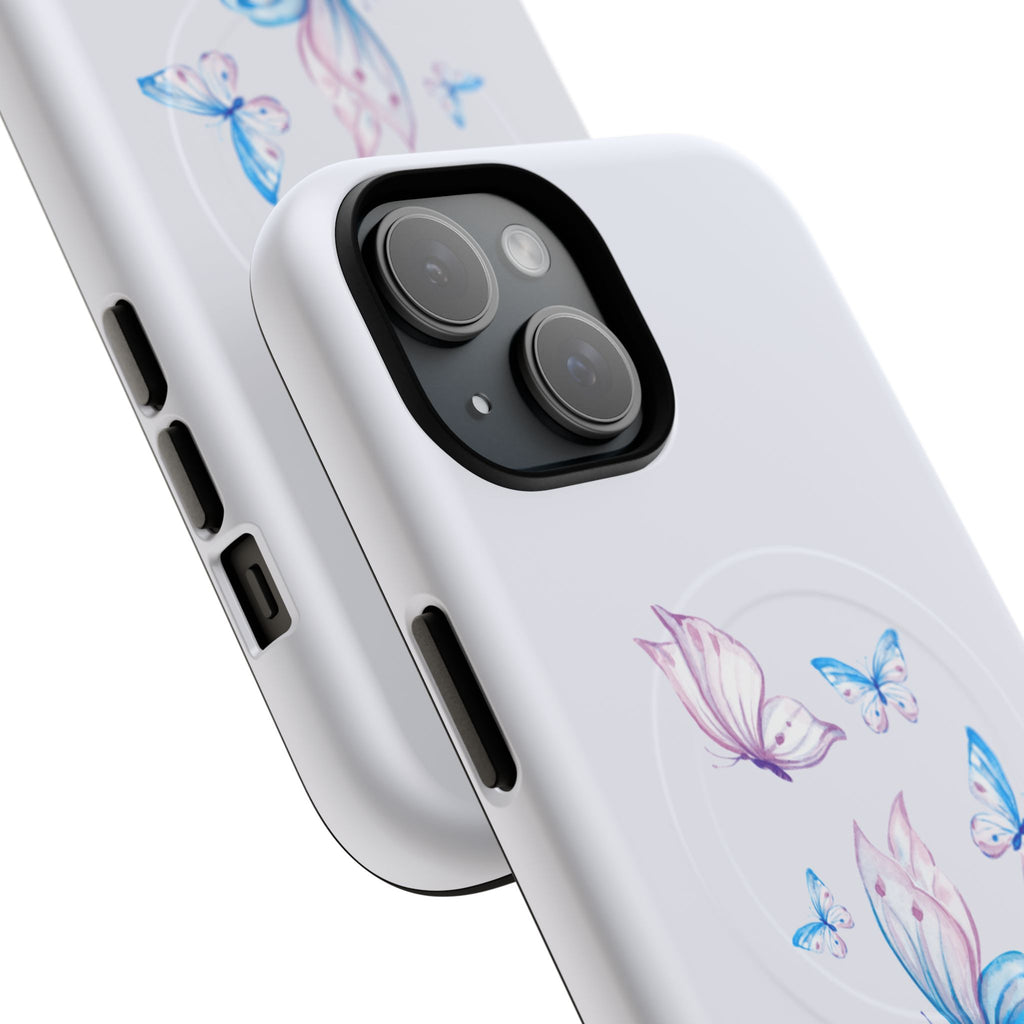 MagSafe Phone Case — Watercolor Butterfly Protective Magnetic Case