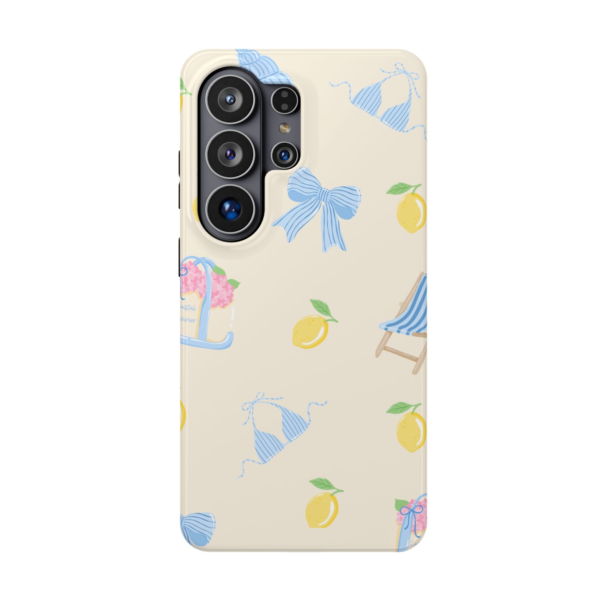 Summer Lemon Pattern Magnetic Impact Phone Case