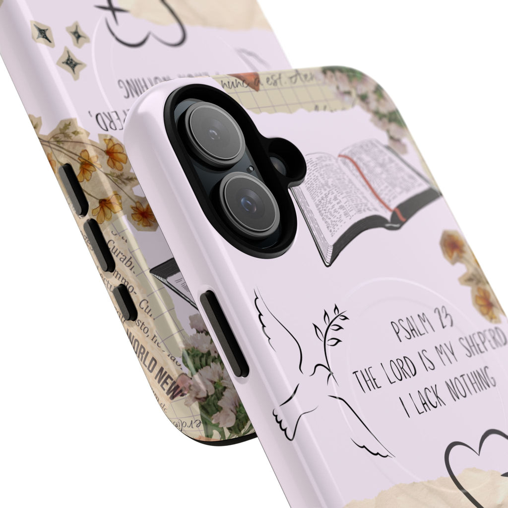 MagSafe Phone Case — "Christ Is King" Psalm 23 Tough Magnetic Case