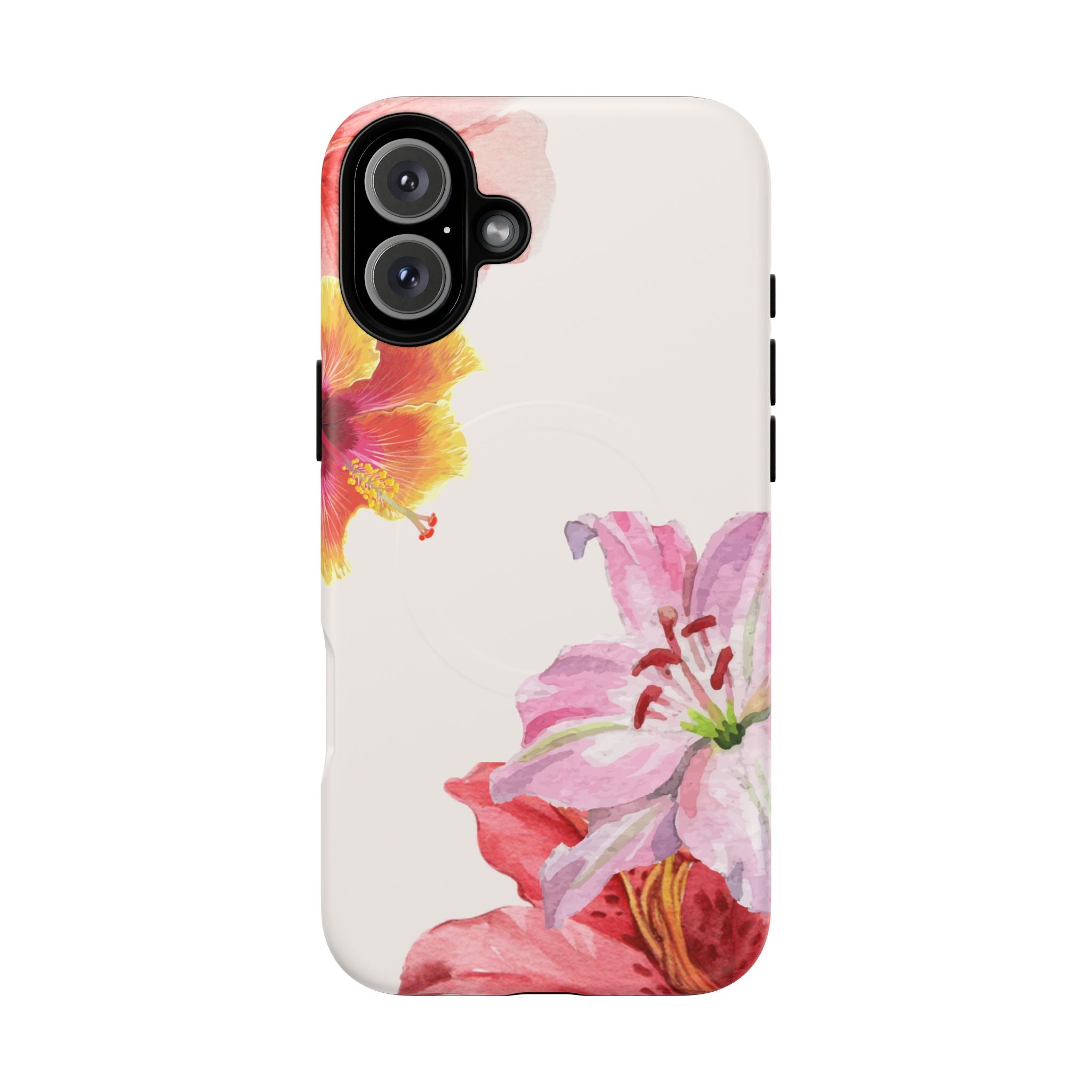 Floral Tough Magnetic Phone Case — Pink Lily Protection