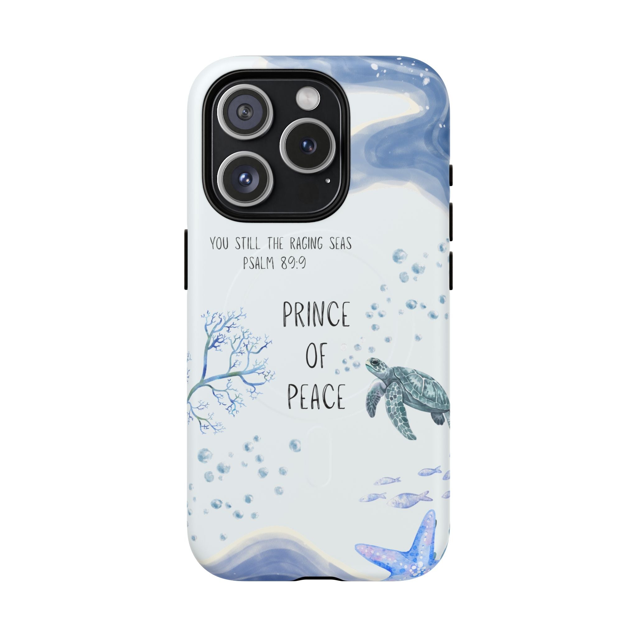 Prince of Peace Phone Case — "You Still the Raging Seas" Christian Magnetic Tough Case